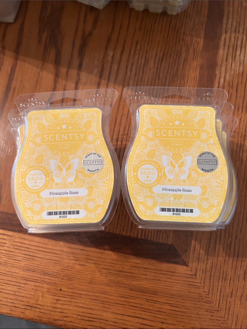 Scentsy Pineapple Rose Wax Melts - Yellow